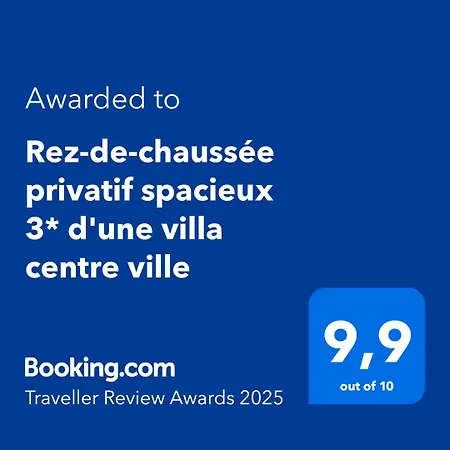 Rez-de-chaussee Privatif Spacieux 3* D'une Centre 아파트